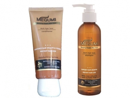 Bộ dầu gội dầu xả ngăn rụng tóc MEGUMI